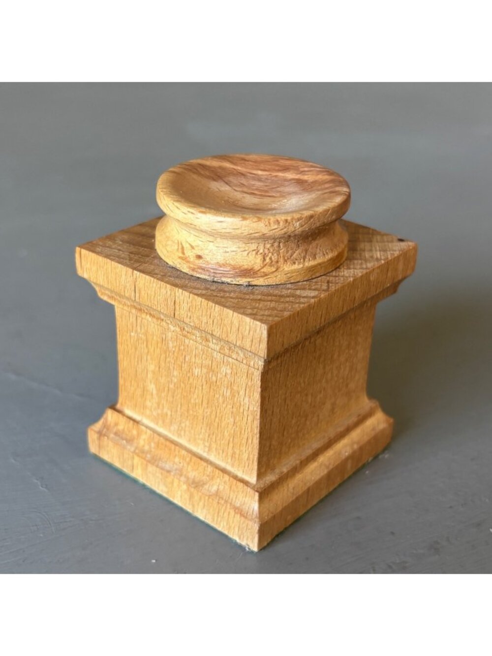 Wood Display Stand for Crystal Ball Spheres Pedestal Holder Pillar